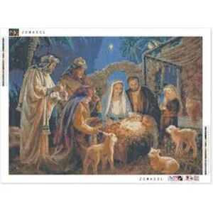 5D DIY Religious Jesus Nativity Scene Christmas Diamond Painting KA024
